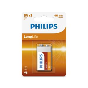 Philips Philips 6F22L1B/10 - Zinkochloridová baterie 6F22 LONGLIFE 9V