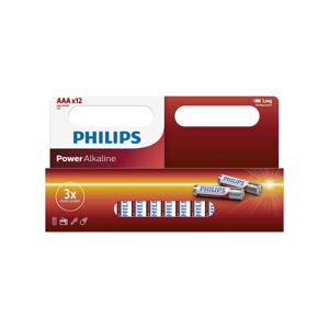 Philips Philips LR03P12W/10 - 12 ks Alkalická baterie AAA POWER ALKALINE 1,5V