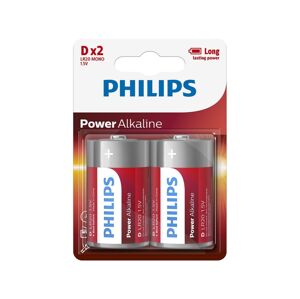 Philips Philips LR20P2B/10 - 2 ks Alkalická baterie D POWER ALKALINE 1,5V