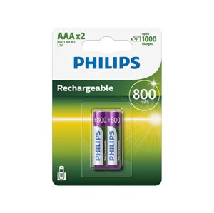 Philips Philips R03B2A80/10 - 2 ks Nabíjecí baterie AAA MULTILIFE NiMH/1,2V/800 mAh