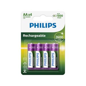 Philips Philips R6B4B260/10 - 4 ks Nabíjecí baterie AA MULTILIFE NiMH/1,2V/2600 mAh