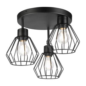 Přisazený lustr AUDREY 3xE27/60W/230V černá