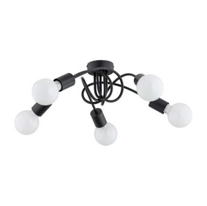 Přisazený lustr FARTA 5xE27/60W/230V černá