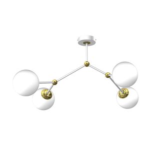 Přisazený lustr JOY 4xE14/40W/230V bílá/zlatá