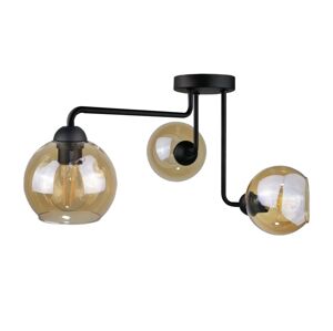 Keter Lighting Přisazený lustr MONDE BLACK 3xE27/60W/230V