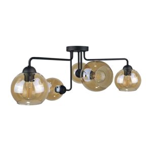 Keter Lighting Přisazený lustr MONDE BLACK 5xE27/60W/230V