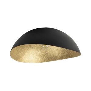 Přisazený lustr SOLARIS 1xE27/60W/230V černá/zlatá