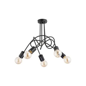 Přisazený lustr TANGO 5xE27/60W/230V černá