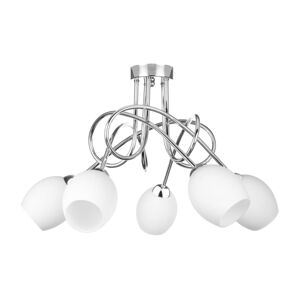 Keter Lighting Přisazený lustr TWIST WHITE 5xE14/40W/230V