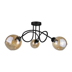 Keter Lighting Přisazený lustr VENUS BLACK 3xE27/60W/230V