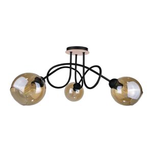 Keter Lighting Přisazený lustr VENUS WOOD 3xE27/60W/230V