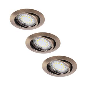 Rabalux Rabalux 1051 - SADA 3xLED Podhledové svítidlo LITE 3xGU10-LED/3W/230V