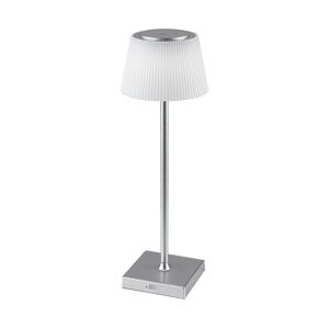 Rabalux Rabalux 76013- LED Stmívatelná nabíjecí stolní lampa TAENA 4W/3,7V IP44 stříbrná