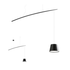 Redo 01-1498 - LED Lustr na lanku LOLLI LED/6W/230V černá 01-1498