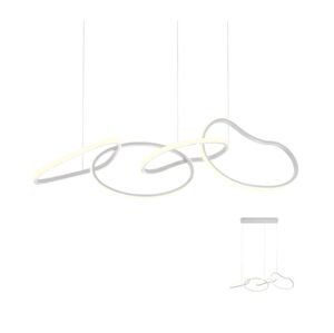 Redo 01-2594 - LED Stmívatelný lustr na lanku BIAS LED/87,4W/230V 3000K bílá 01-2594
