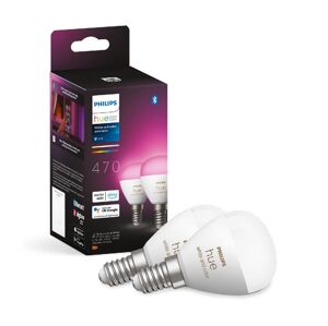 Philips SADA 2x LED RGBW Stmívatelná žárovka Philips Hue WACA P45 E14/5,1W/230V