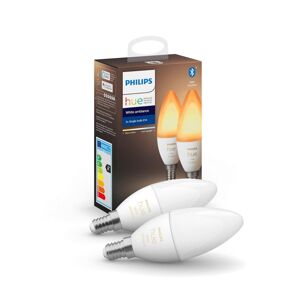 Philips SADA 2x LED Stmívatelná žárovka Philips Hue WHITE B39 E14/4W/230V 2200K-6500K