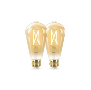 WiZ SADA 2x LED Stmívatelná žárovka VINTAGE ST64 E27/6,7W/230V 2000-5000K Wi-Fi -WiZ