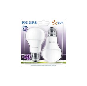 Philips SADA 2x LED Žárovka Philips A60 E27/11W/230V 2700K