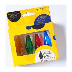 SADA 4 x Náhradní žárovka FELICIA E10/14V/0,1A barevná 166100.B