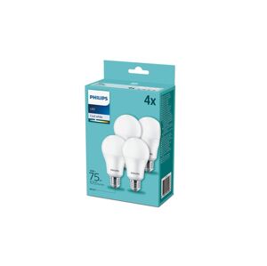 Philips SADA 4x LED Žárovka Philips A60 E27/10W/230V 4000K