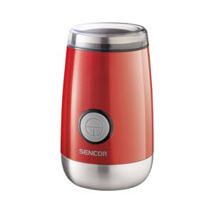Sencor Sencor - Elektrický mlýnek na zrnkovou kávu 60 g 150W/230V červená/chrom