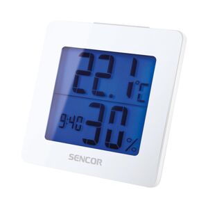 Sencor Sencor - Meteostanice s LCD displejem a budíkem 1xAA bílá