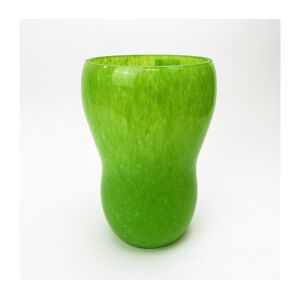 Skleněná váza 23 cm zelená