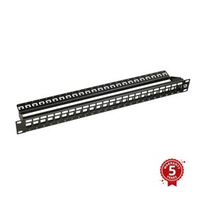 Solarix Solarix 24000100 - 19" modulární neosazený patch panel 24 portů 1U