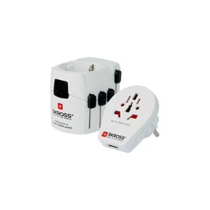 PA41 - Univerzální cestovní adaptér pro celý svět 230V + USB port