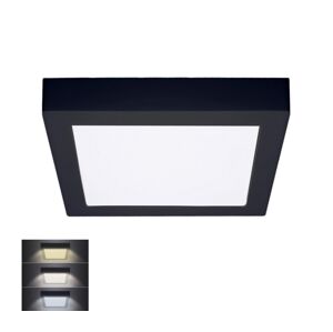 WD173-B- LED Stropní svítidlo LED/18W/230V 3000/4000/6000K černá hranatý