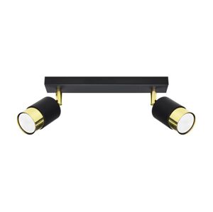 SL.1070 - Bodové svítidlo NERO 2xGU10/40W/230V černá/zlatá SL.1070