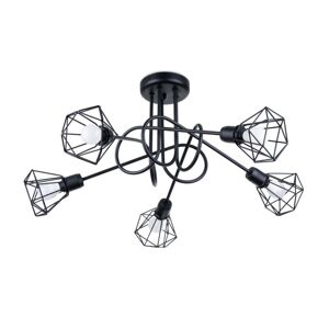 SL.1110 - Lustr na tyči ARTEMIS 5xE14/40W/230V černá