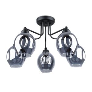 SL.1145 - Lustr na tyči FILLAN 5xE27/60W/230V černá