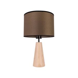 7017403311551 - Stolní lampa MERCEDES 1xE27/40W/230V dub