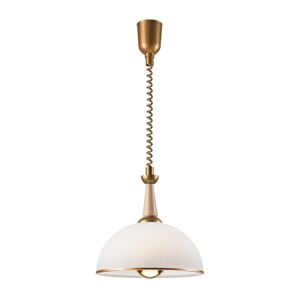 Stahovací lustr CHIARA 1xE27/60W/230V béžová/buk
