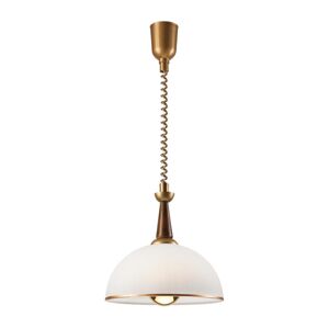 Stahovací lustr CHIARA 1xE27/60W/230V hnědá/buk