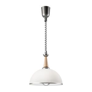 Stahovací lustr CHIARA 1xE27/60W/230V stříbrná/buk