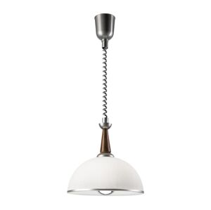 Stahovací lustr CHIARA 1xE27/60W/230V stříbrná/buk