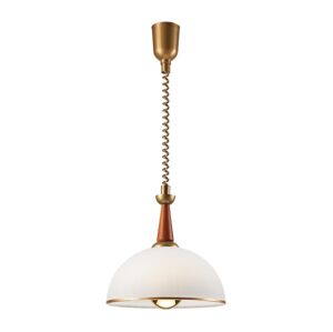 Stahovací lustr CHIARA 1xE27/60W/230V tmavě hnědá/buk