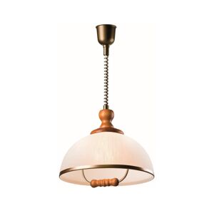 Stahovací lustr RAMONA 1xE27/60W/230V béžová/hnědá