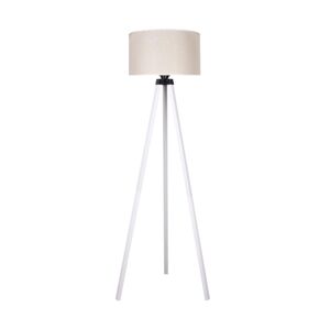 - Stojací lampa 1xE27/60W/230V pr. 44 cm krémová/bílá
