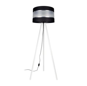 Stojací lampa CORAL 1xE27/60W/230V bílá/černá/chrom