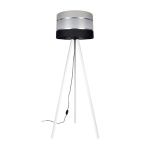 Stojací lampa CORAL 1xE27/60W/230V bílá/černá/šedá/chrom