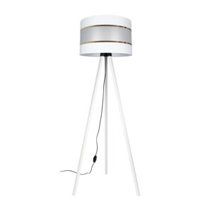 Stojací lampa CORAL 1xE27/60W/230V bílá/zlatá