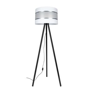 Stojací lampa CORAL 1xE27/60W/230V wenge/bílá/chrom