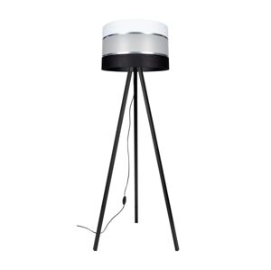 Stojací lampa CORAL 1xE27/60W/230V wenge/černá/bílá/chrom