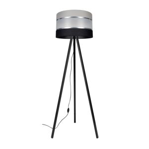 Stojací lampa CORAL 1xE27/60W/230V wenge/černá/šedá/chrom