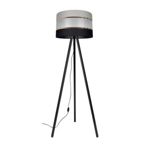 Stojací lampa CORAL 1xE27/60W/230V černá/šedá/zlatá
