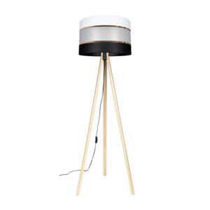Stojací lampa CORAL 1xE27/60W/230V béžová/černá/bílá/zlatá